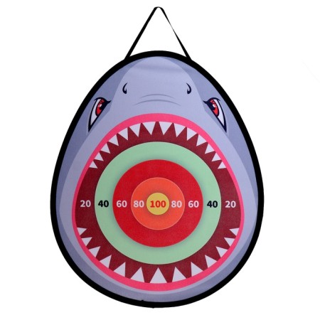 Darts with Blaster Shark, shoots soft bullets, balls and darts on Velcro-6