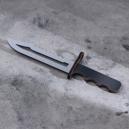 Wooden souvenir "Bayoner Knife", gray blade-1