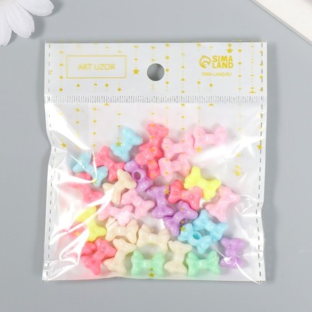 Beads for creativity plastic "Balt. Pastel colors" set of 30 pcs 15 g 1.4x1 cm-4