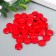 Buttons plastic on the midnight "Krugny Red" 1.3x1.3 cm set 50 pcs 2x5x5.5 cm