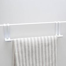 Holder for towels on the door, white color