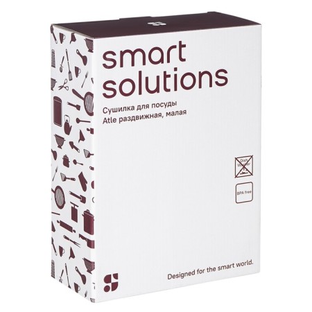 Smart Solutions ATLE dish dryer, sliding small, gray color-4