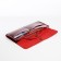 Women's wallet on the button, burgundy color