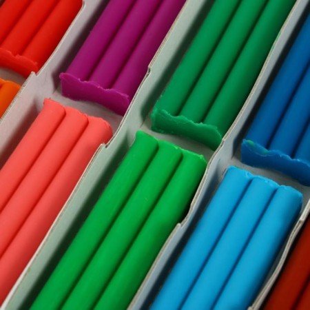 Soft plasticine (wax), 12 colors, 180 g, "crumb", with a stack-5