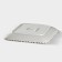 Porcelain plate square Magistro "Blanche. Flower ", 26.5 × 26.5 cm, white color