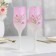 Set of wedding glasses "Council yes love", 200 ml, pink