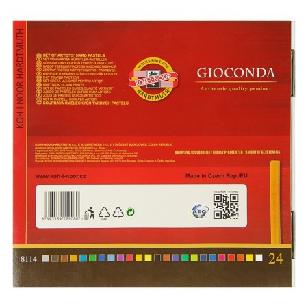 Pastel dry art 24 colors, Hard Koh-I-Noor Gioconda 8114-1