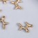 Decor for creativity Metal "I Infant Ball - Dog" Gold 1.8x2 cm