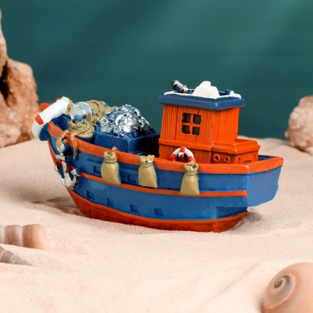 Souvenir ship "Fisherman" 16*7*7cm-8