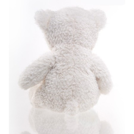Soft Gulliver toy "Bear", sedentary, white color, 24 cm-4