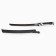 Souvenir weapon "Katana Hizeshi" 75 cm, blade 47 cm, black