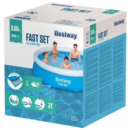 A inflatable FAST SET pool, 305 x 76 cm, from 6 years old, 57266 Bestway-4