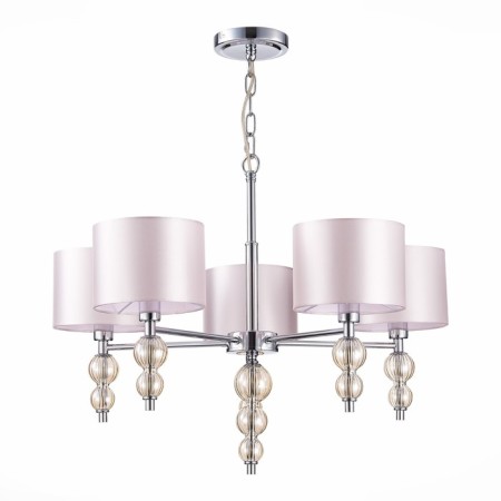 Suspended EVOLUCE lamp. Sle105703-05. Ramer. 5x40 watts, E14, 58x58x43 cm, chromium color-5