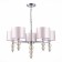 Suspended EVOLUCE lamp. Sle105703-05. Ramer. 5x40 watts, E14, 58x58x43 cm, chromium color
