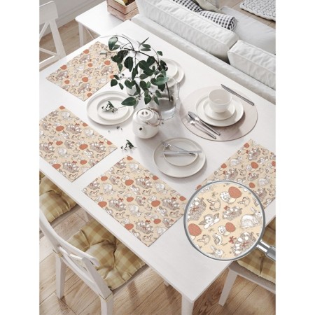 A set of napkins for setting the table “In anticipation of Easter”, rectangular, size 32x46 cm, 4 pcs-1