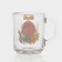 New Year's glass tea mug "New Year's Symbols", 200 ml, mix
