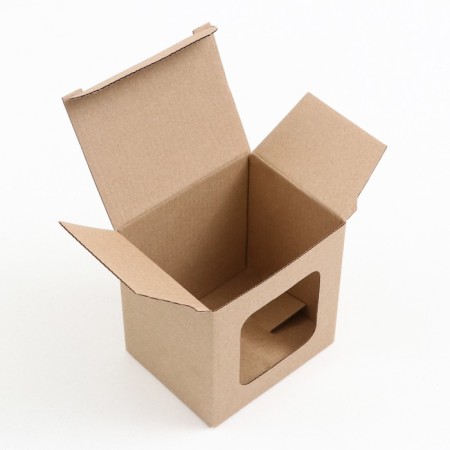 Box under a mug, with a window, 12 x 9.5 x 12 cm-2