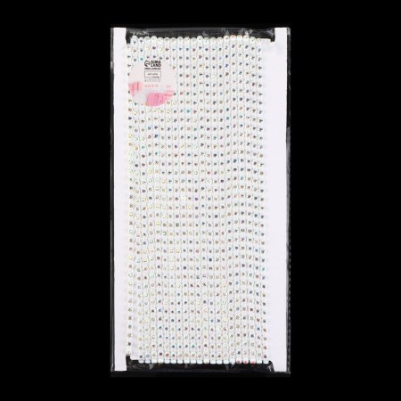 Rhinestones on threads, with holography, 4 mm, 9 ± 1 m, white color-3
