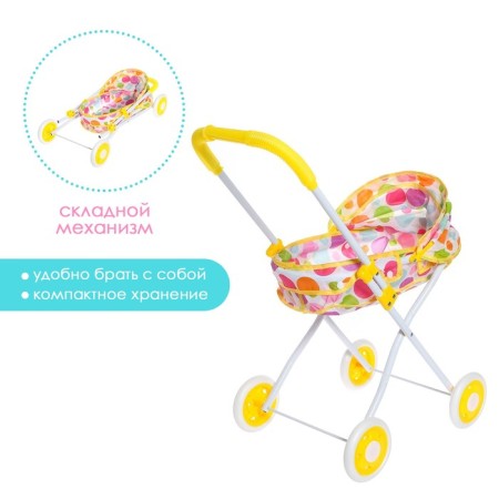 Stroller Universal for dolls, metal frame-1