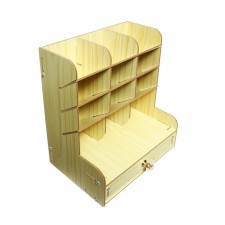 Organizer-Claus desktop DEVENTE. Academy 21 x 15 x 25.5 cm, MDF, natural, cardboard box