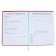 School diary for grades 5-11, PVC cover, Neon, Red