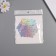 Stick paper, plastic "Snowflake-ldinka" silver overflow set 8 pcs 9.5x8.5 cm