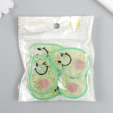 Shakeker for Akril's work "Avocado with face" with beads 0.5x3.7x5.5 cm-3