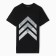 T -shirt male, black color, size 48