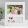 Photo frame plastic 10x15 cm "Mom's day" white 18.5x21.5 cm