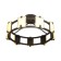 Chandelier G61241/9CF CF+WT, LED 9x4W 3000k, 1800lm, brown color