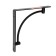 Arch 200x200 bracket, black