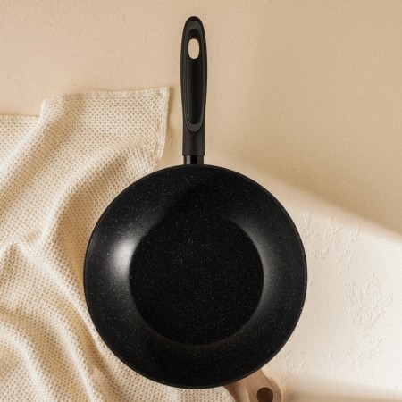 Sleep pan aluminum with anti -stick coating SL Home, D = 28, h = 7.5 cm, black color-3