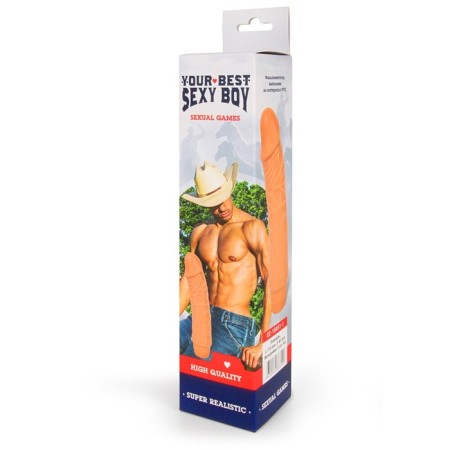 Sexy Boy vibrator, realistic, built -in vibrator, 17.5 x 4 cm, PVC, bodily-2