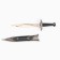 Souvenir sword "Say", a blade with a bend on a scabbard twisted patterns, black/silver, 28cm