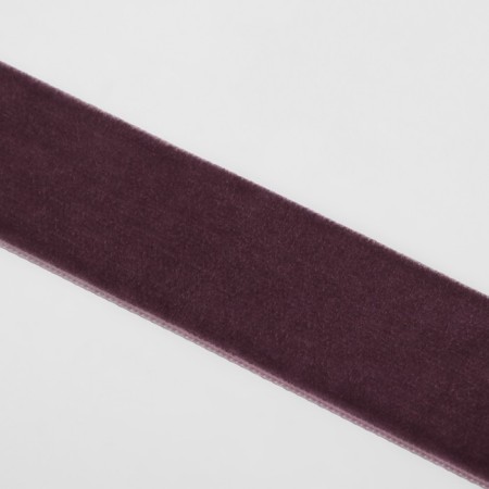 Velvet tape, 25 mm, 18 ± 1 m, black blackberry # 199-2