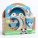 A set of children's bamboo dishes "Penguin", plate, bowl, glass, devices, 5 items
