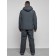 Male winter ski costume, size 56, dark gray color