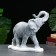 Figure "Elephant Indian" Antik, 32x15x36cm