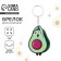 A wooden key key "Avocado" 5 x 6 cm