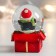 Souvenir Polystone Water Ball "Penguin on a gift" 4.5x4x6.5 cm