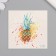 Tattoo on the body color "watercolor. Pineapple" 6x6 cm