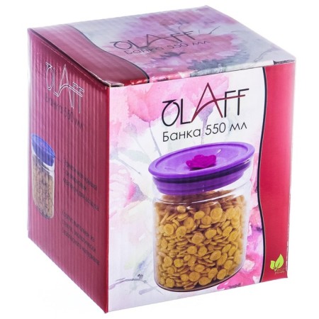 Bank for bulk products OLAFF, 550 ml-2