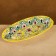 Hollow -handwriter Rishtan ceramics 24cm yellow