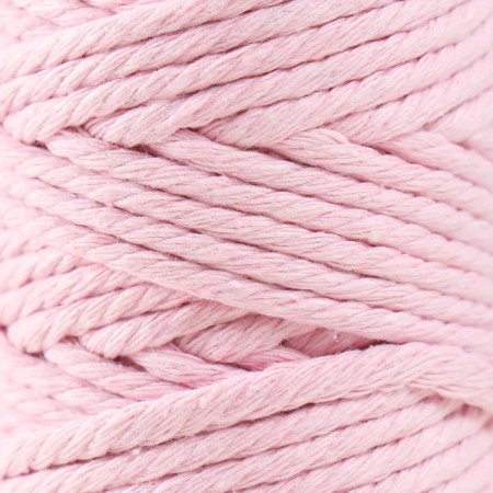 Knitting cord 100% cotton, width 3mm 25m 80g "pink" 4.5x4.5x10 cm-2