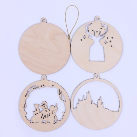 New Year's blanks for creativity. Wooden suspension "New Year! Wizards "-1