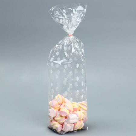 Gift package with a hard bottom "Christmas trees", 6 x 8 x 30 cm, New Year-3