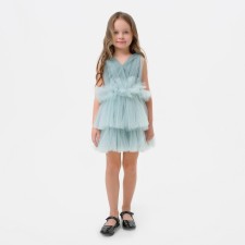 An elegant dress for the girl KAFTAN, height 122-128 cm (34), mint color