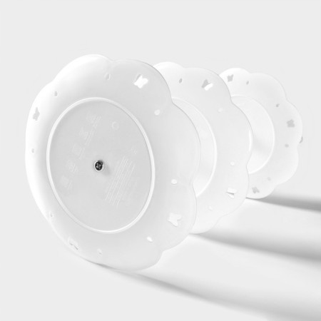 Round Dalyana “Vivien”, 3 tiers, 21.5/18/15 cm, white color, white-2