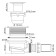 Siphon for shower pallet Wasserkraft D455, with a drain hole D = 40 mm, ABS plate