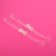 Straps silicone, fittings fittings, 1 cm, 37 cm, pair, color transparent
